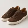 Suede Low-Top in chocolate brown suede, pair