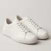 Everyday White Sneaker in white leather, pair